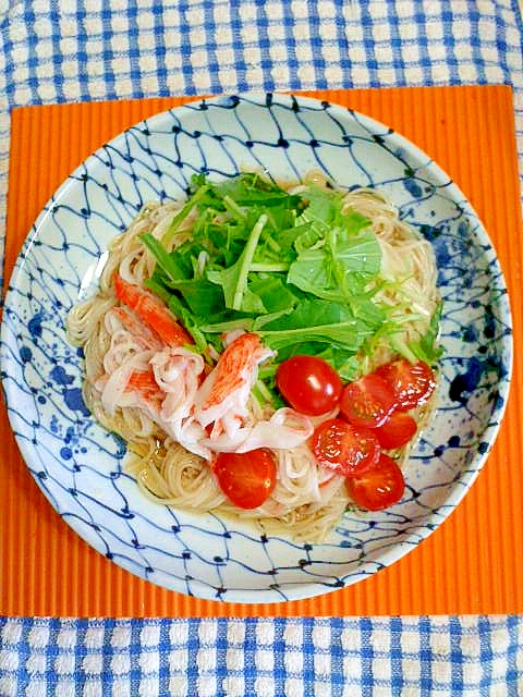 サラダ素麺♪