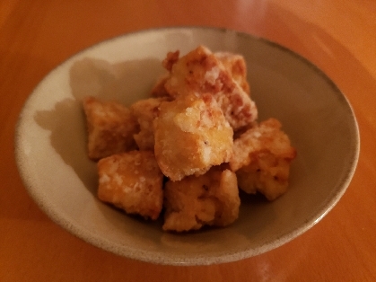 片栗粉で作りました。
カリッと揚がって
美味しかったです(^_^)