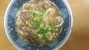 生卵をかけて♪すき焼きうどん♪