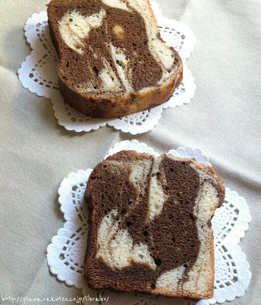 ほろ苦★カフェモカマーブルパウンドケーキ