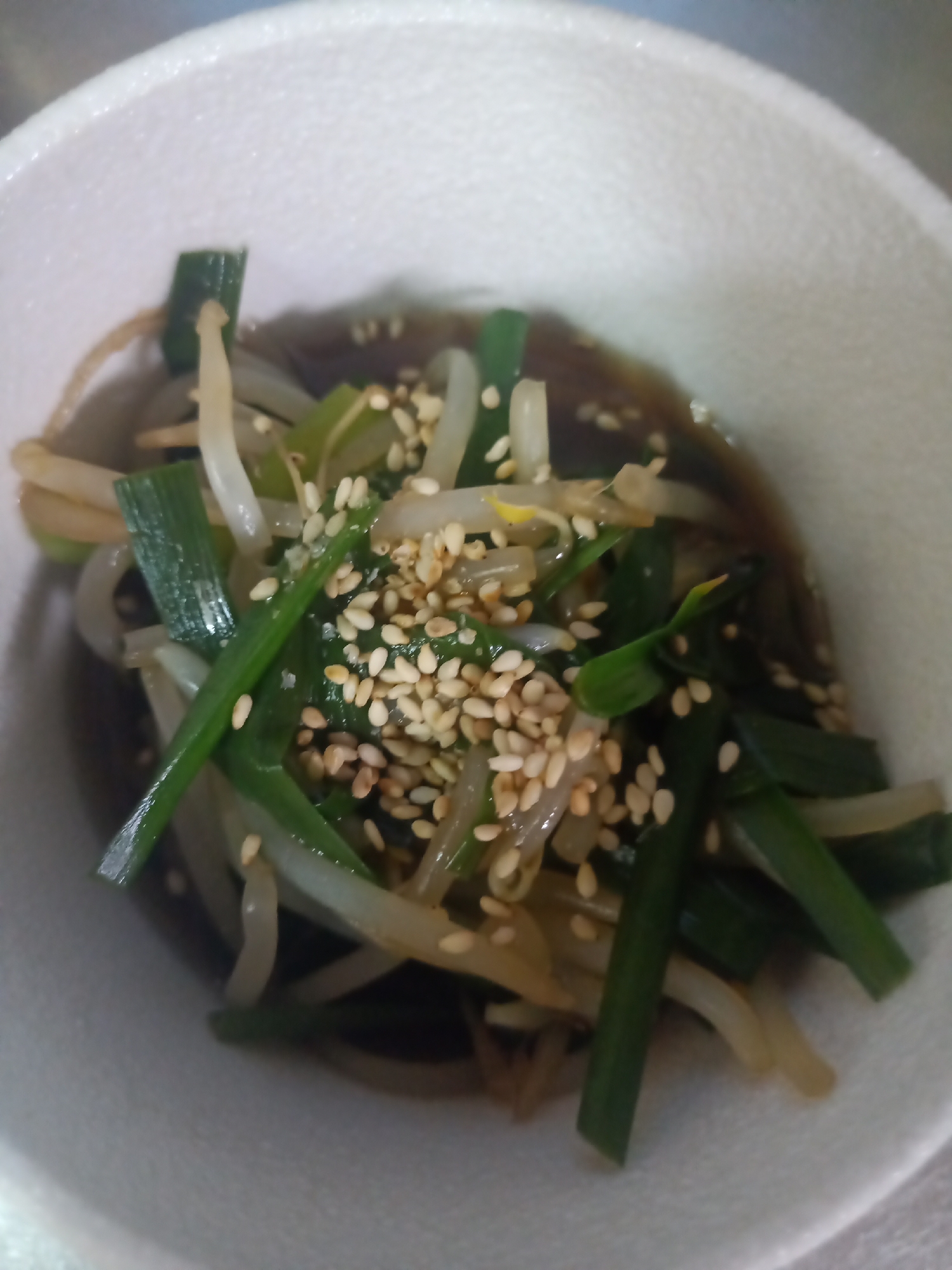 ♡もやしとニラの胡麻風味