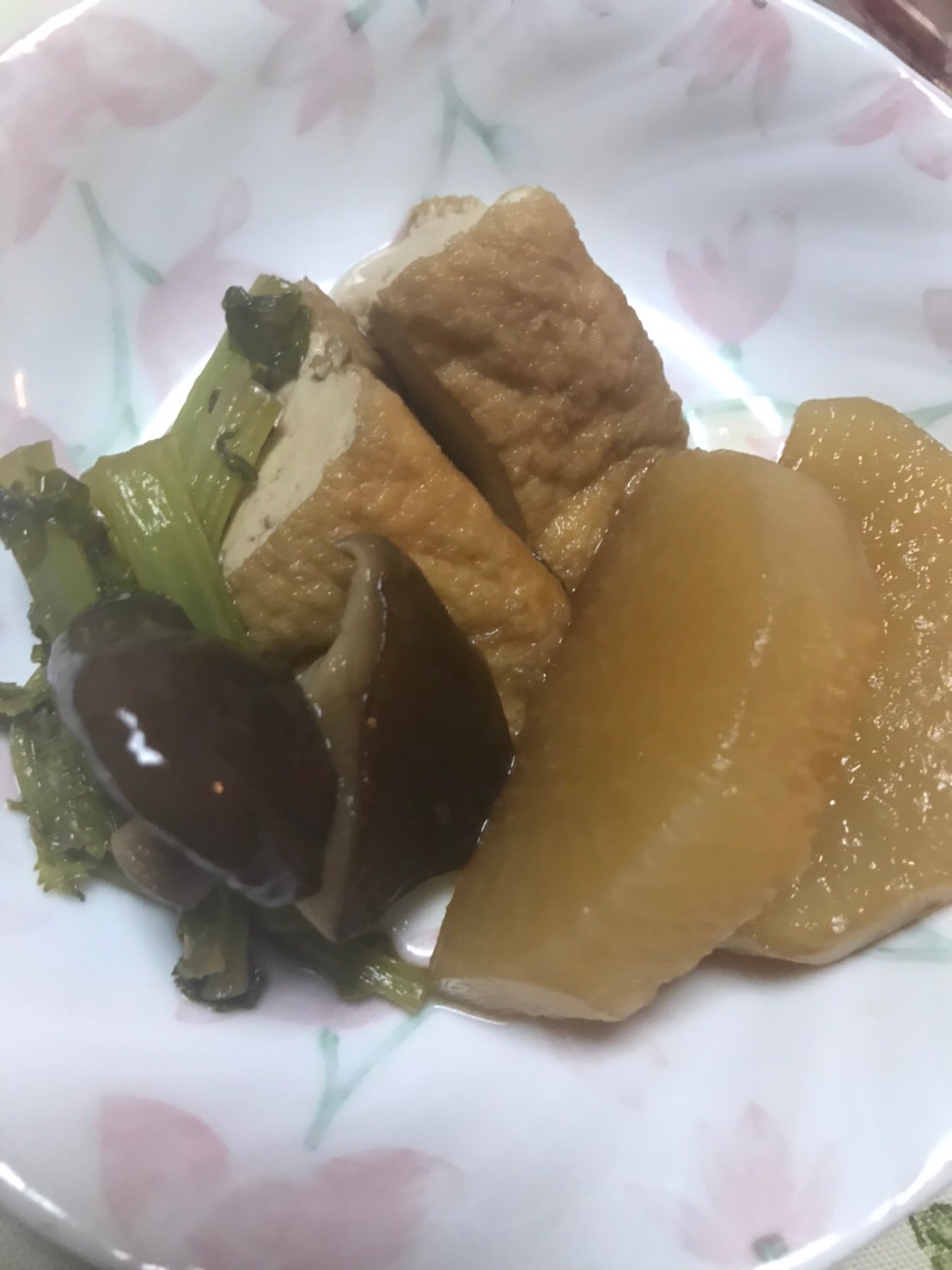 大根と厚揚げと椎茸の含め煮