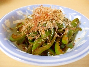 ピーマンの酢醤油炒め煮