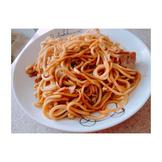 ビールde焼きそば