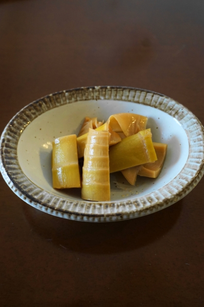秋が旬の筍　四方竹の簡単煮物