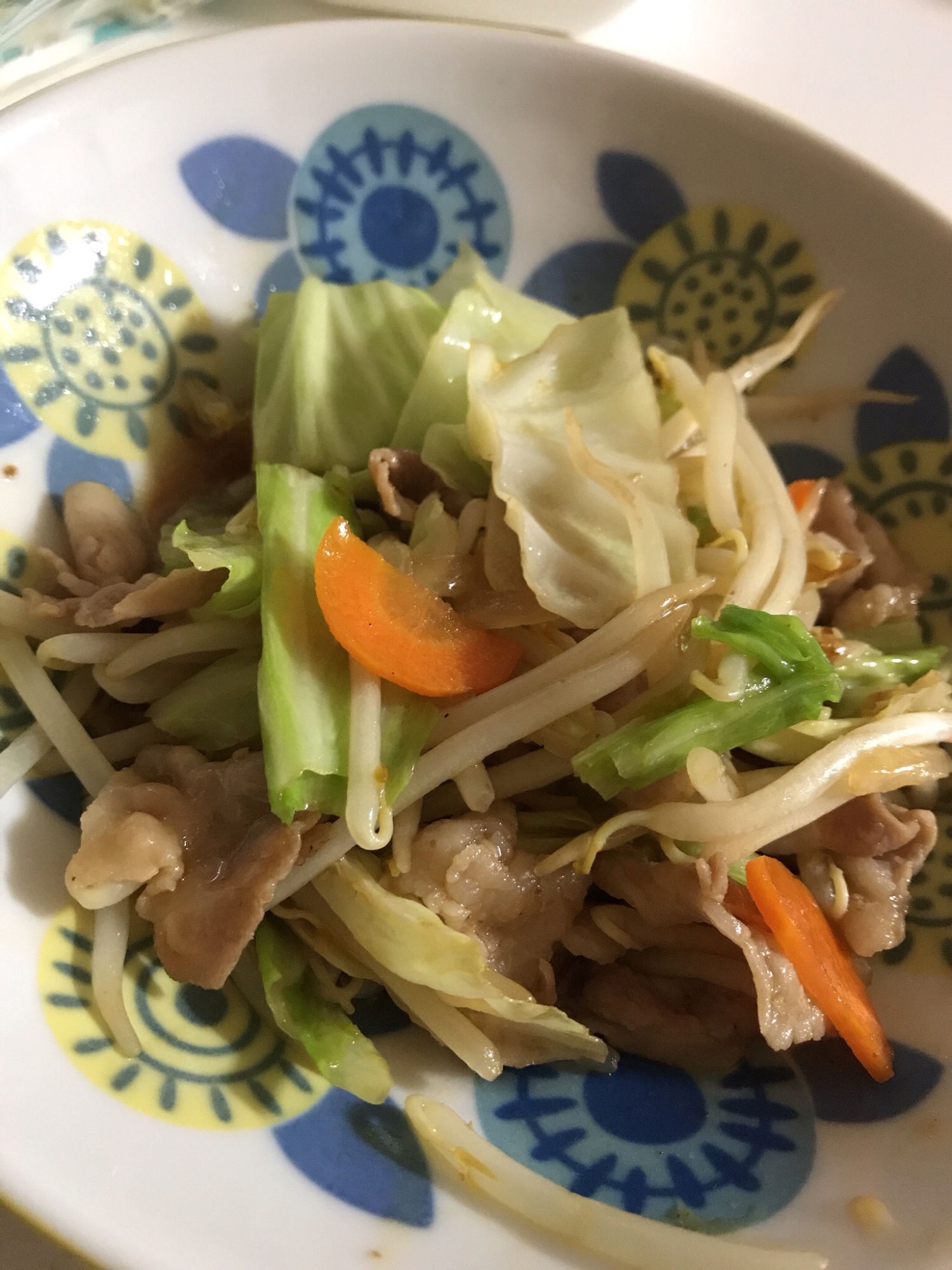 焼肉のタレで〜肉野菜炒め