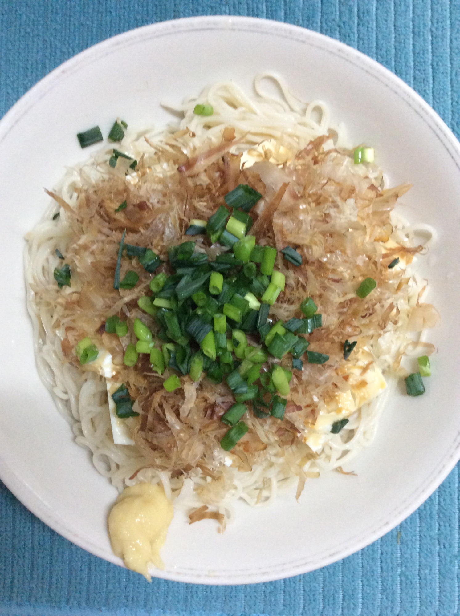 お豆腐乗せ♪冷奴そうめん