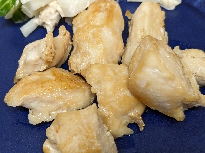 鶏むね肉の生姜醤油漬け焼き
