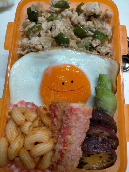 お弁当にいれました！