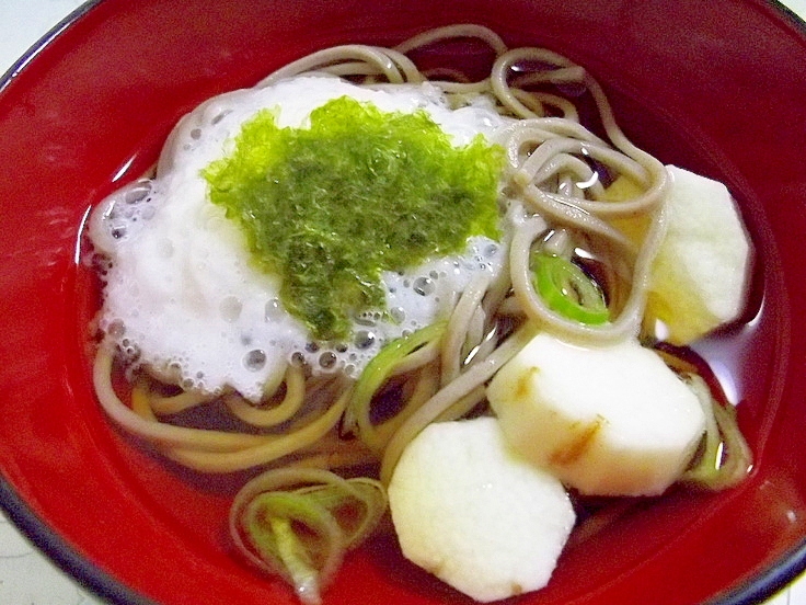 食感の違いが楽しい♪W長芋蕎麦