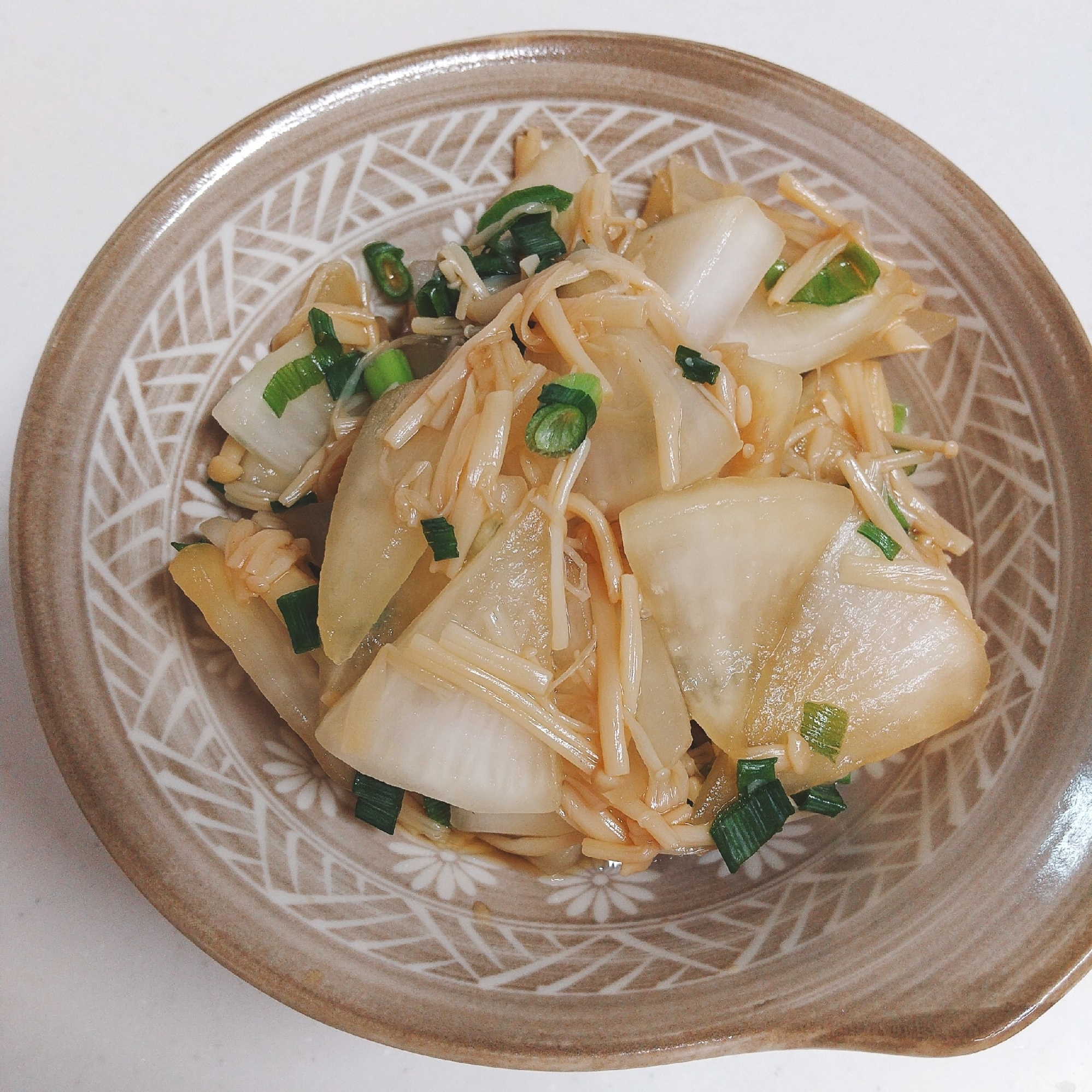 大根のなめ茸和え