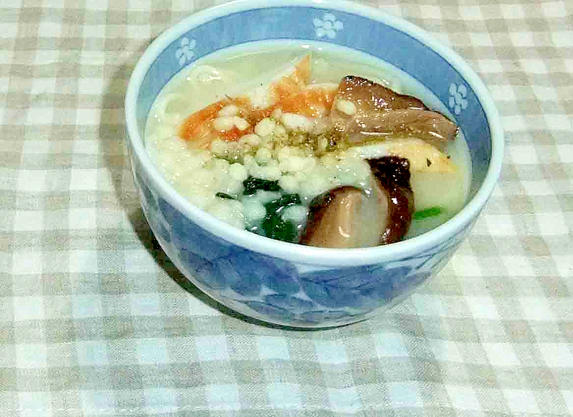 しいたけてんかす白味噌うどん