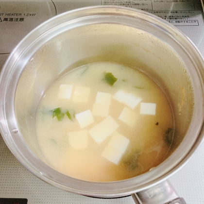 基本の豆腐の味噌汁
