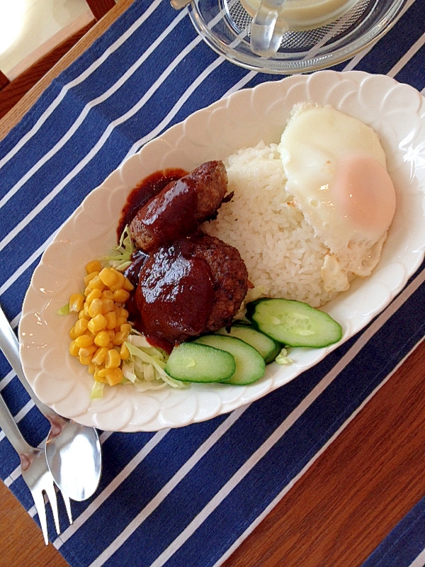 我が家のロコモコ丼