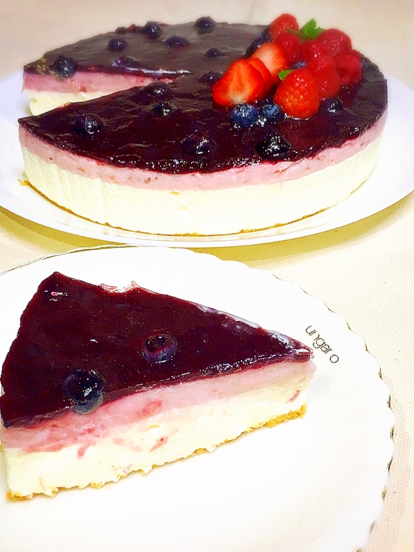 4層仕立てのレアチーズケーキ レシピ 作り方 By Chasyu 楽天レシピ 4層仕立てのレアチーズケーキ レシピ 作り方 By Chasyu 楽天レシピ