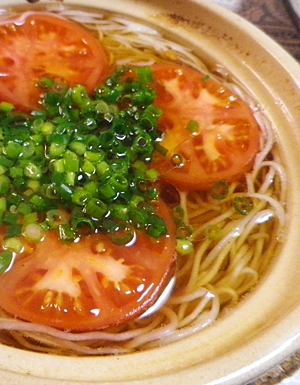 温かトマト中華素麺