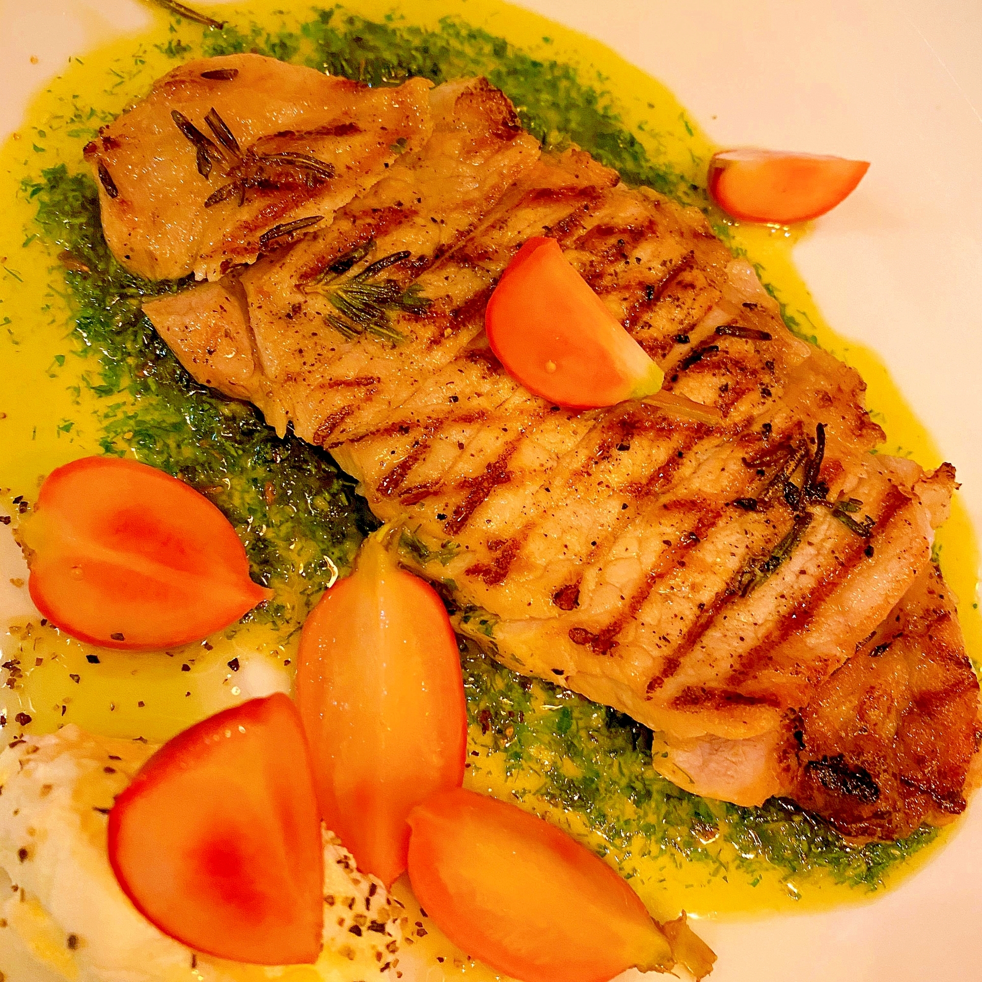 豚肉のグリル サルサ・ヴェルデ