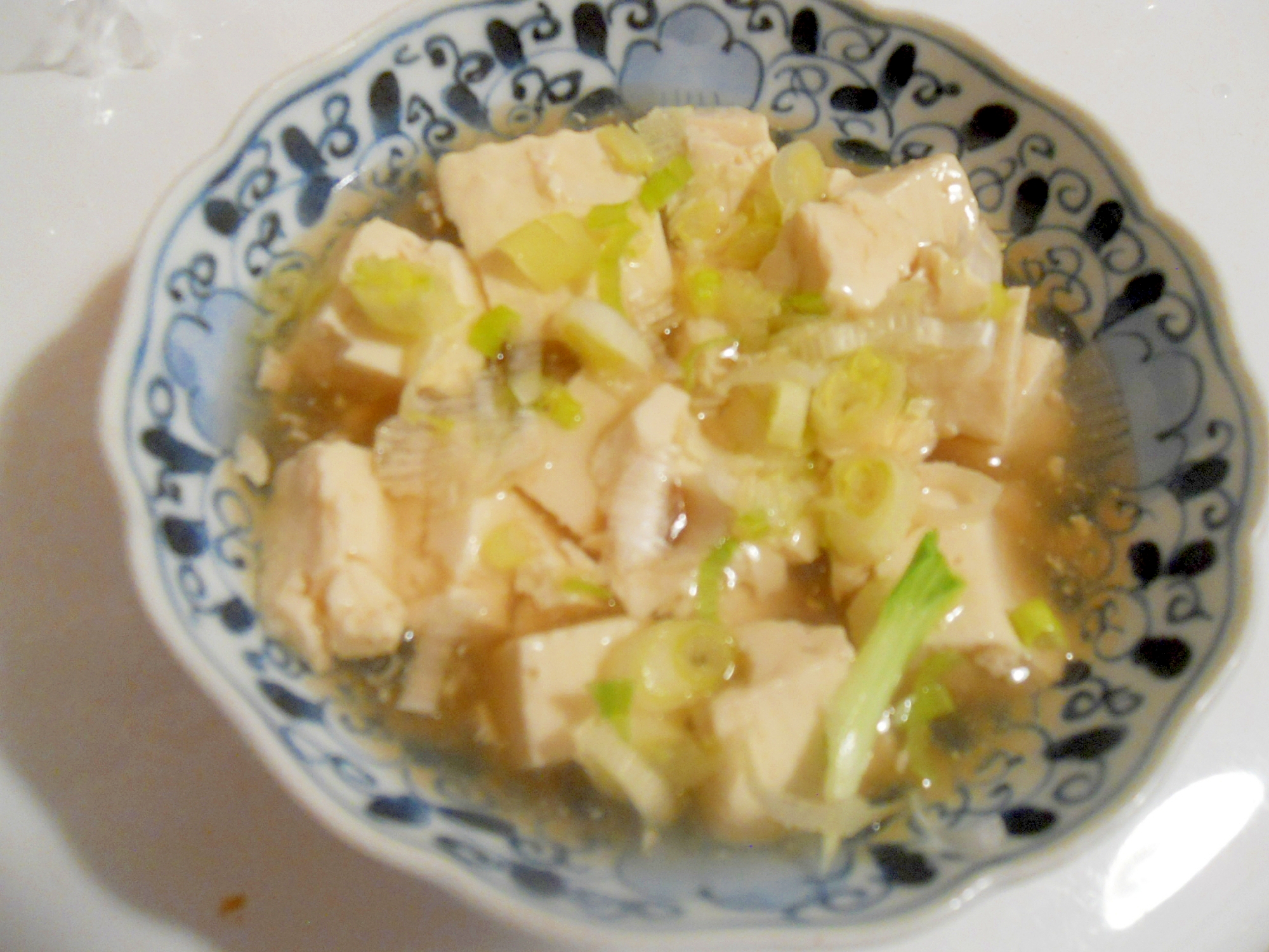 エコ☆セコ　薩摩芋の煮汁利用で豆腐の煮物