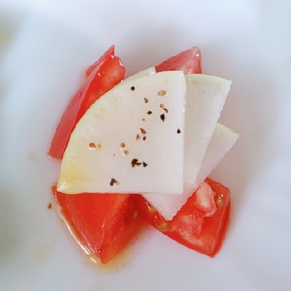 大根とトマトの簡単サラダ