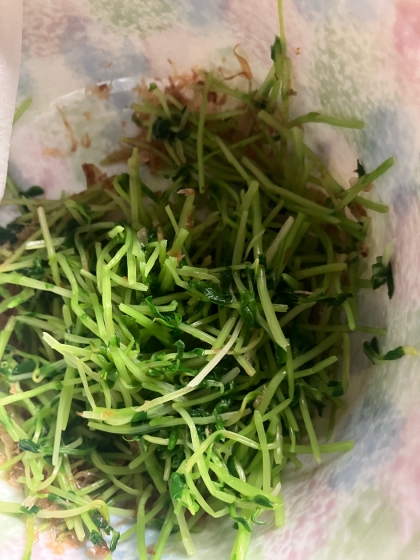 豆苗のおかか和え