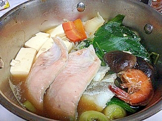 野菜 魚たっぷり あっさり和風鍋 レシピ 作り方 By ドラざえもん009 楽天レシピ