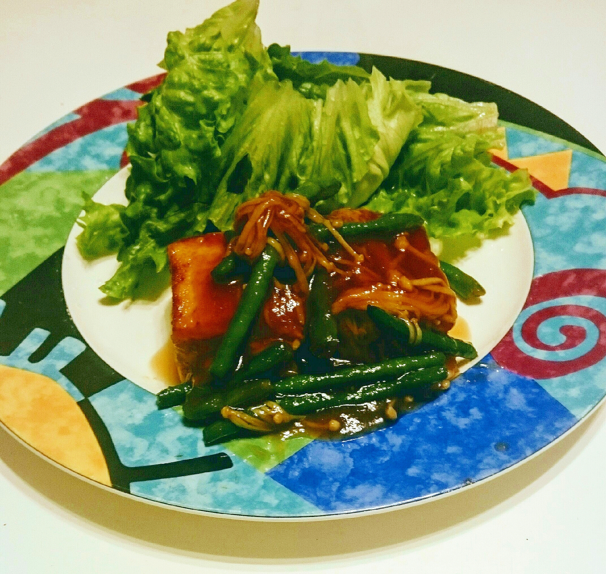 豆腐ステーキ茸アンかけ