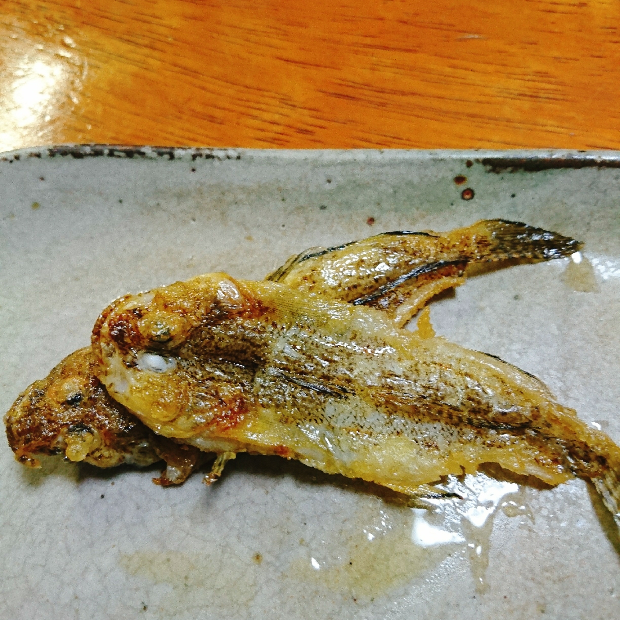 マハゼのオリーブオイル焼き