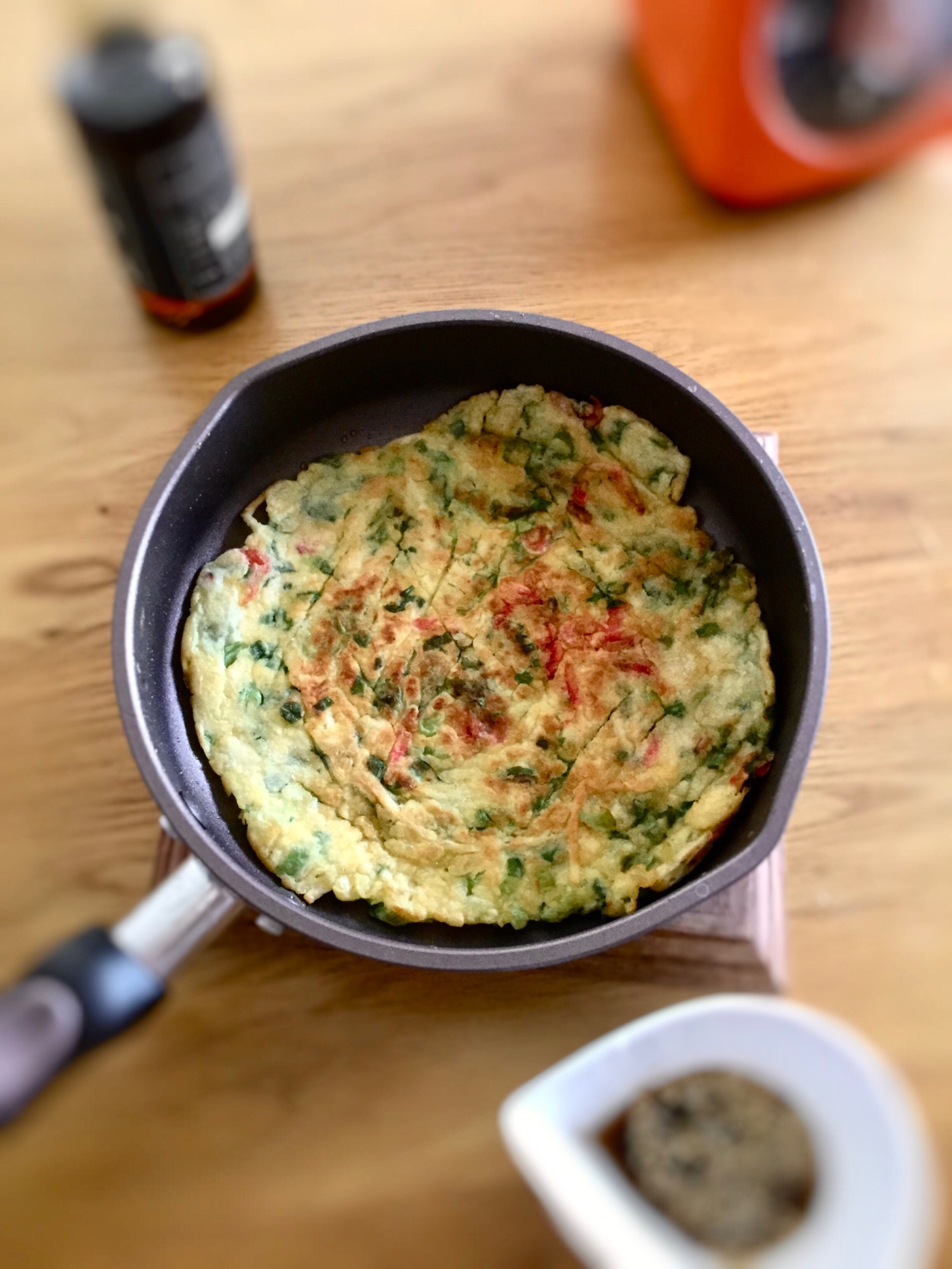 コンビニ食材で チヂミ 胃腸に優しい低カロお夜食 レシピ 作り方 By こぶた 楽天レシピ