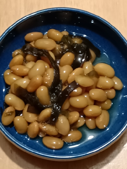 簡単おいしい！大豆と昆布の煮物