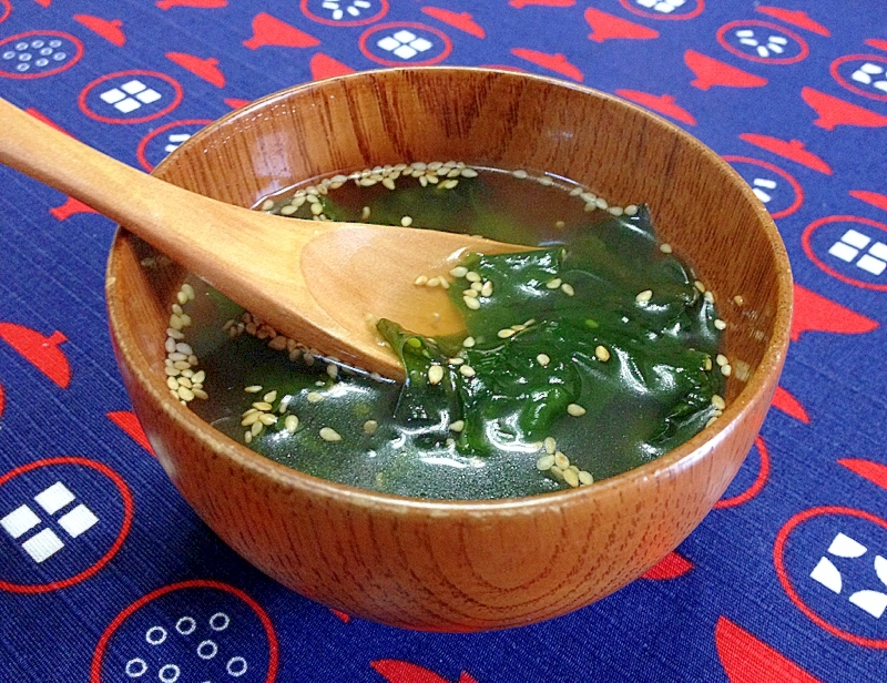お湯を注ぐだけ わかめ生姜スープ レシピ 作り方 By 栗皮茶 楽天レシピ