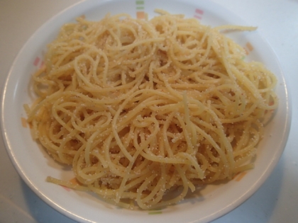 明太子と黒にんにくのパスタ♪