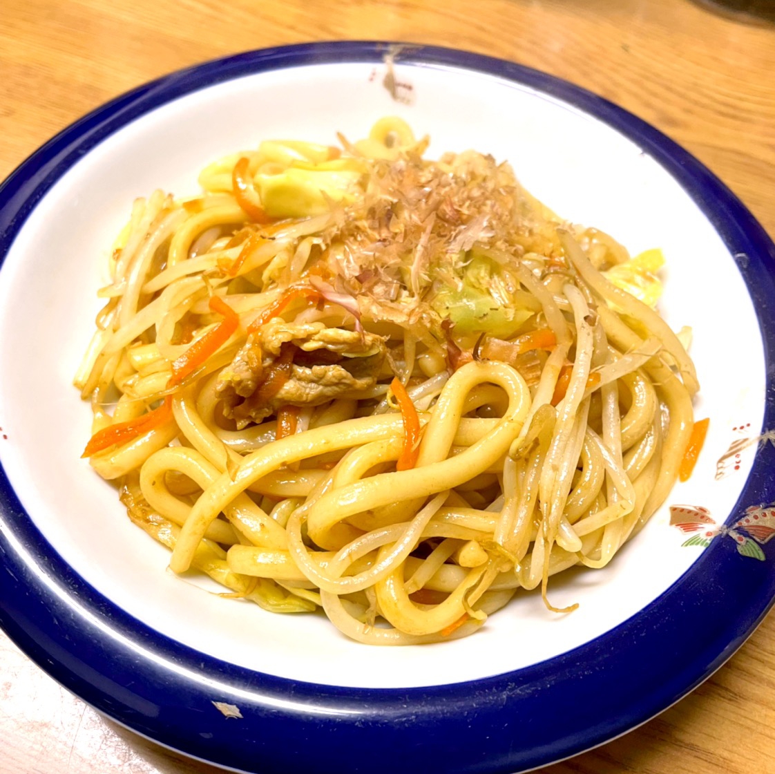 お弁当に♪めんつゆ焼きうどん