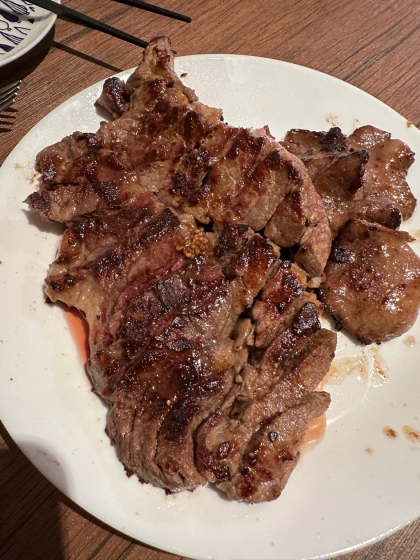 赤身肉を柔らかく☆牛肉のステーキ