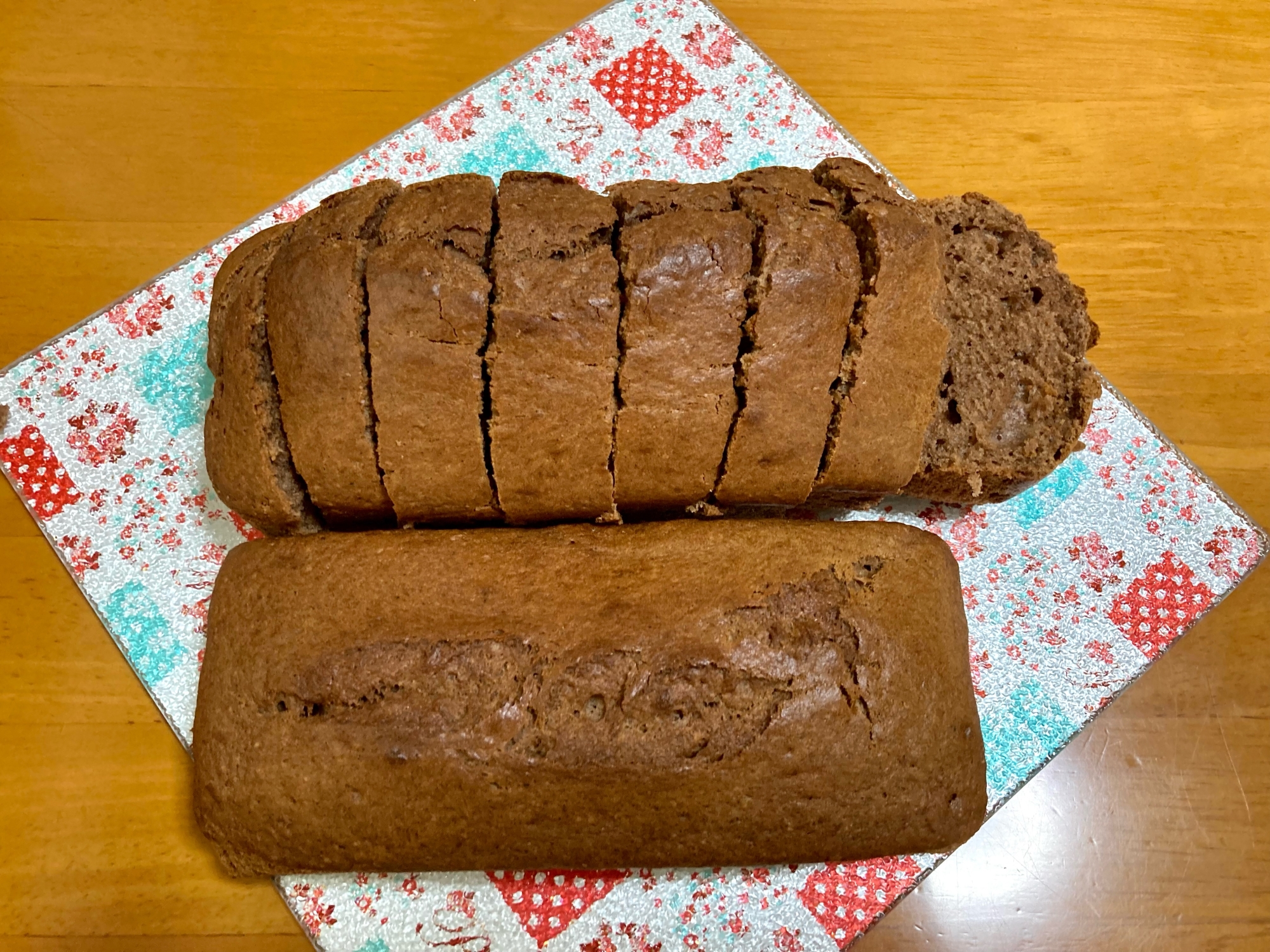 ホットケーキミックスでバナナココアパウンドケーキ