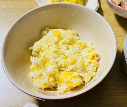 ハムとネギの卵炒飯