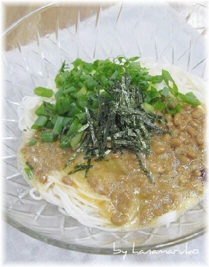 のど越しツルン”納豆卵かけそうめん”