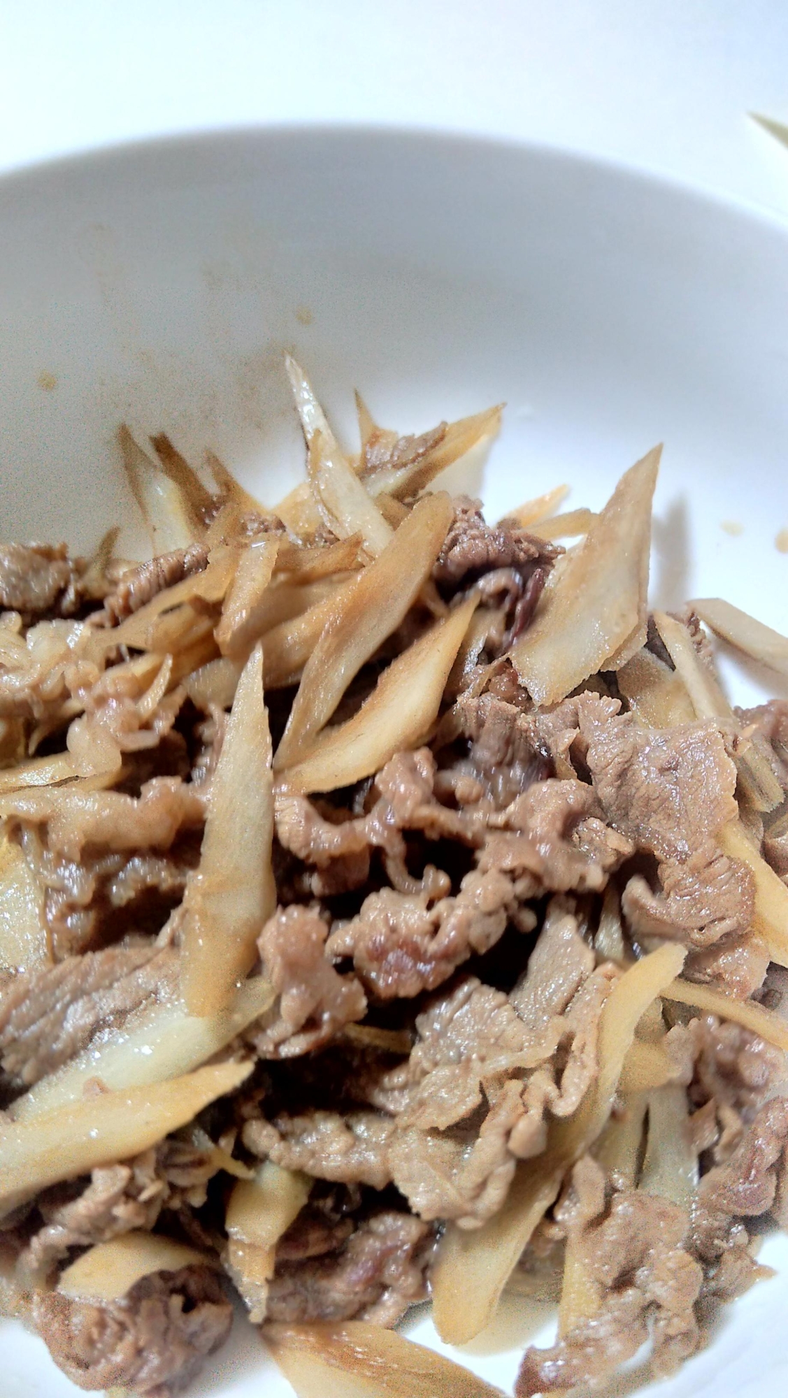 牛肉とごぼうの煮物