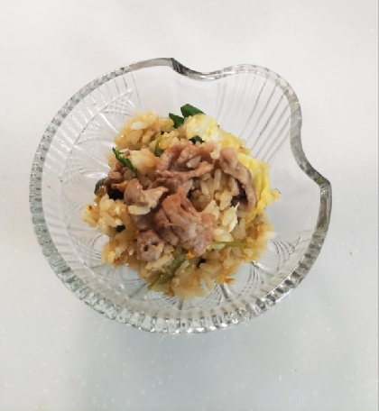 にんにくなし！〜豚バラ肉と余り野菜のチャーハン〜