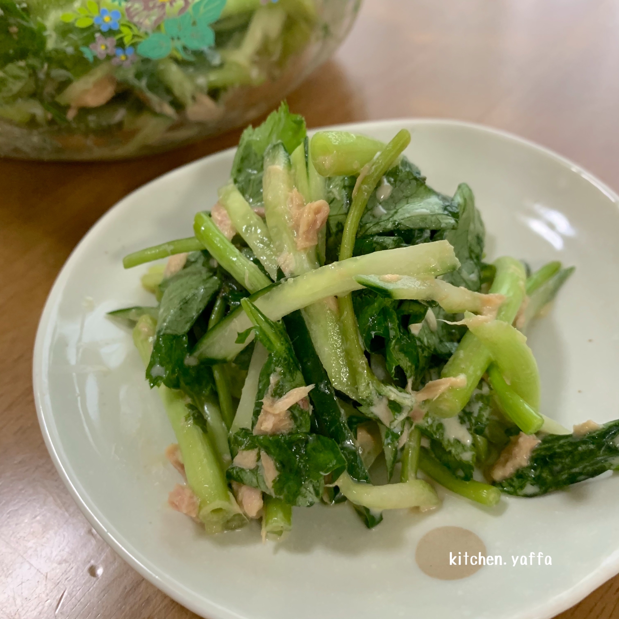 ごま油香る 三つ葉の大量消費 ツナマヨサラダ レシピ 作り方 By Kitchen Yaffa 楽天レシピ ごま油香る 三つ葉の大量消費 ツナマヨサラダ レシピ 作り方 By Kitchen Yaffa 楽天レシピ