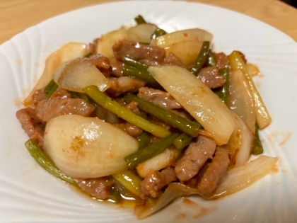 プロ直伝‼︎牛肉とにんにくの芽の炒め