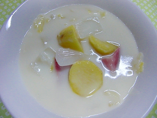 安納芋のクリームスープ