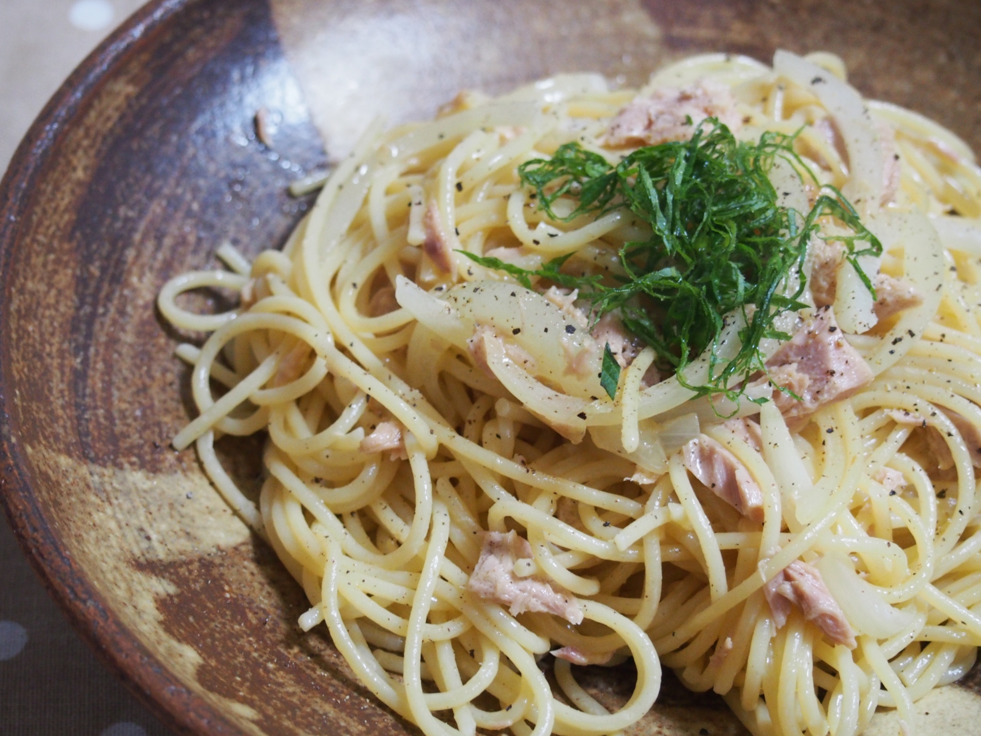 誰でも出来ちゃう バター醤油ツナスパゲティ レシピ 作り方 By あ ち0024 楽天レシピ