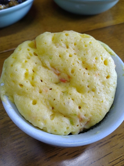 粉物整理あるのもでモチモチ蒸しパン