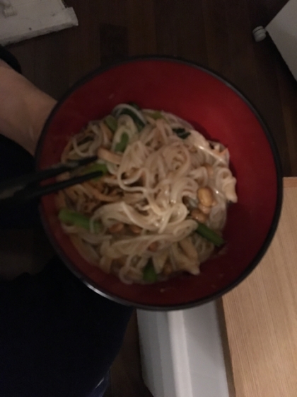 ごま味噌納豆にゅうめん＋＋