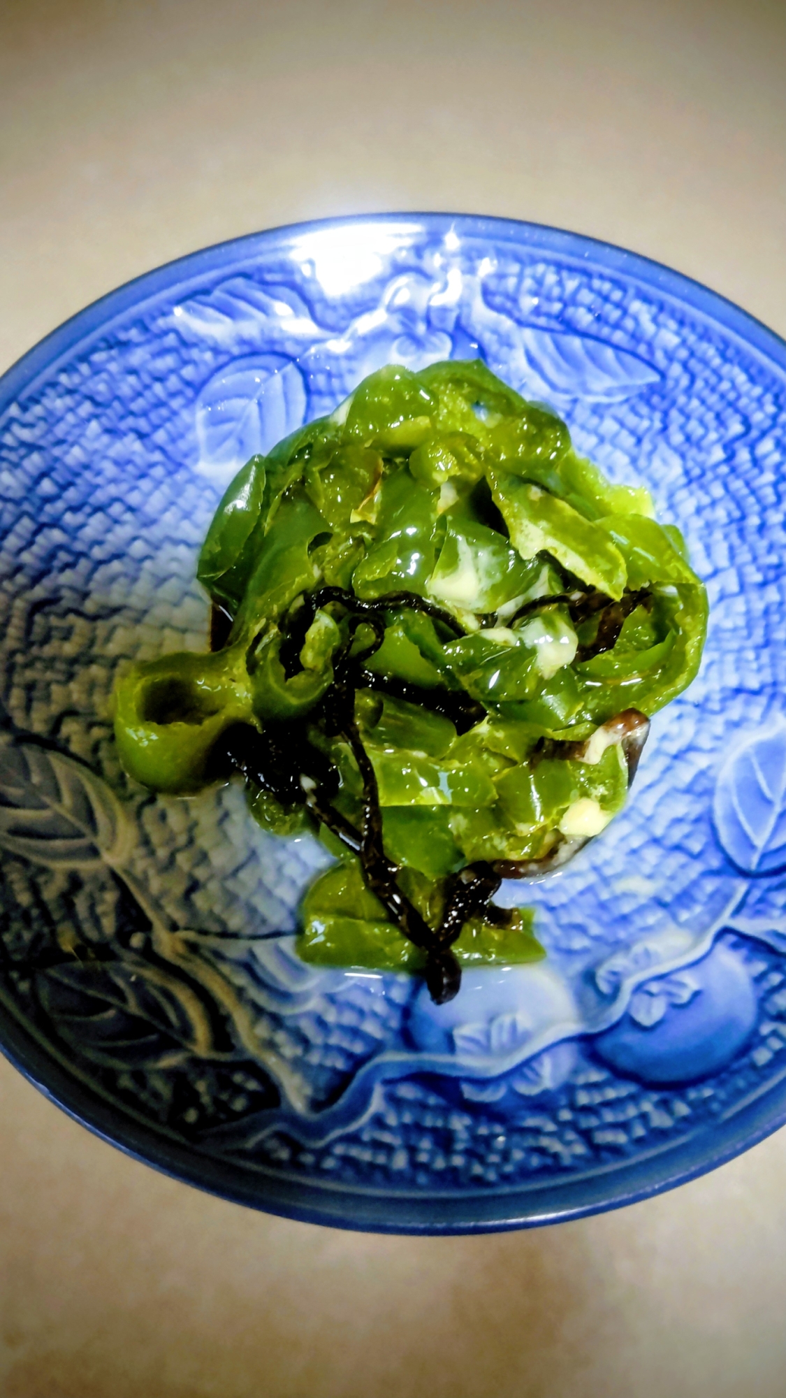 ピーマン塩昆布