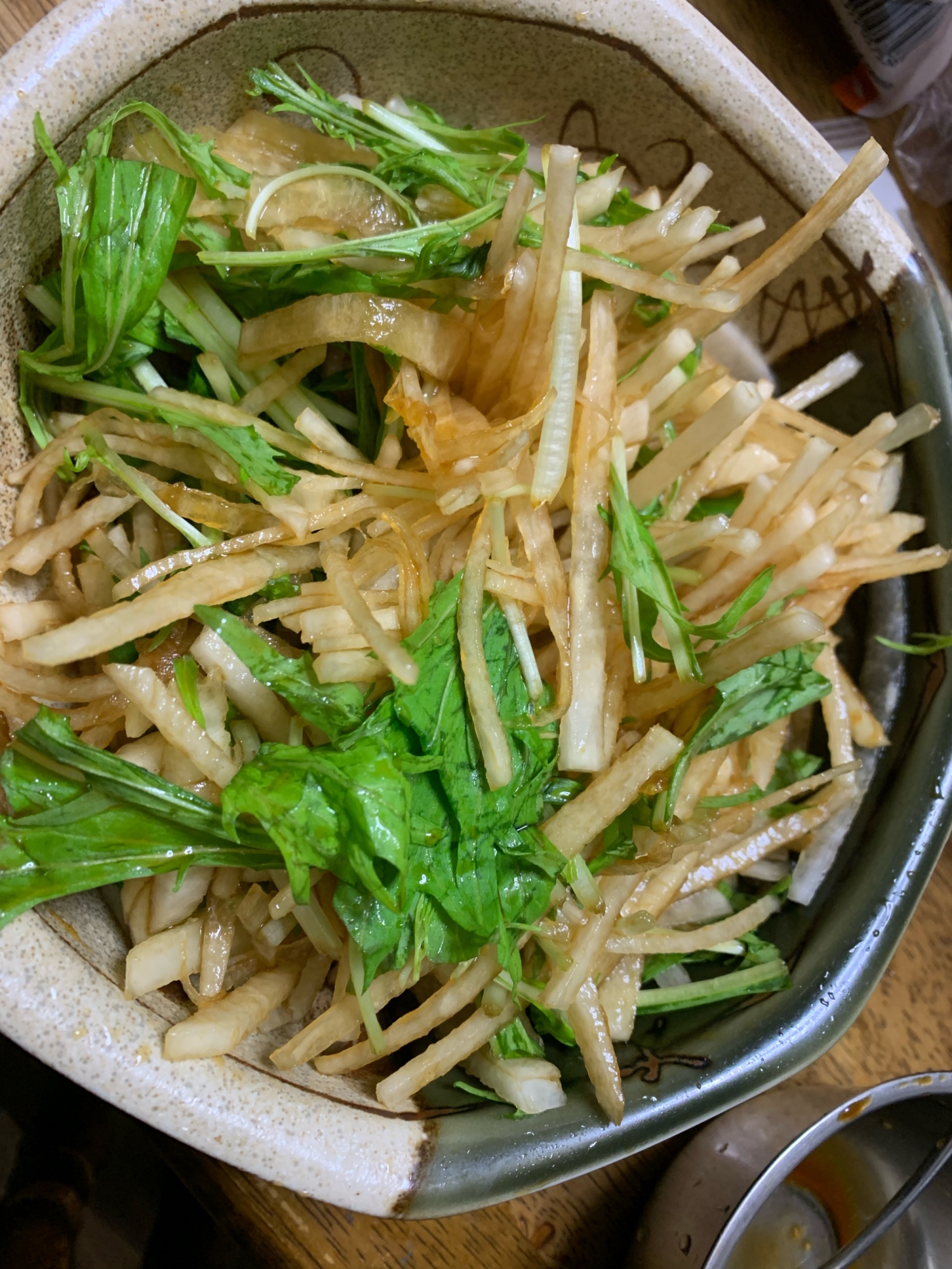 水菜と大根サラダ