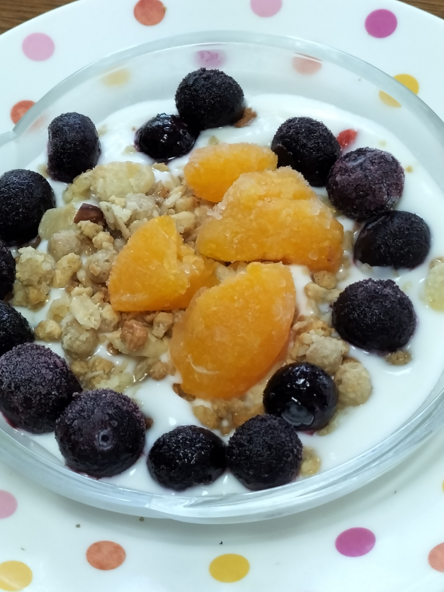 ヒンヤリ☆美味しい!冷凍フルーツ◆ヨーグルト♪