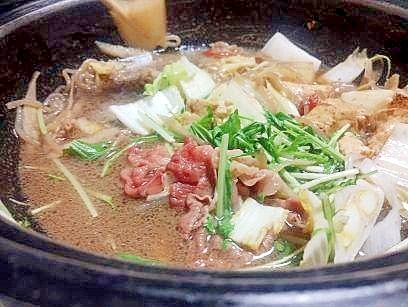 我が家の　すき焼き