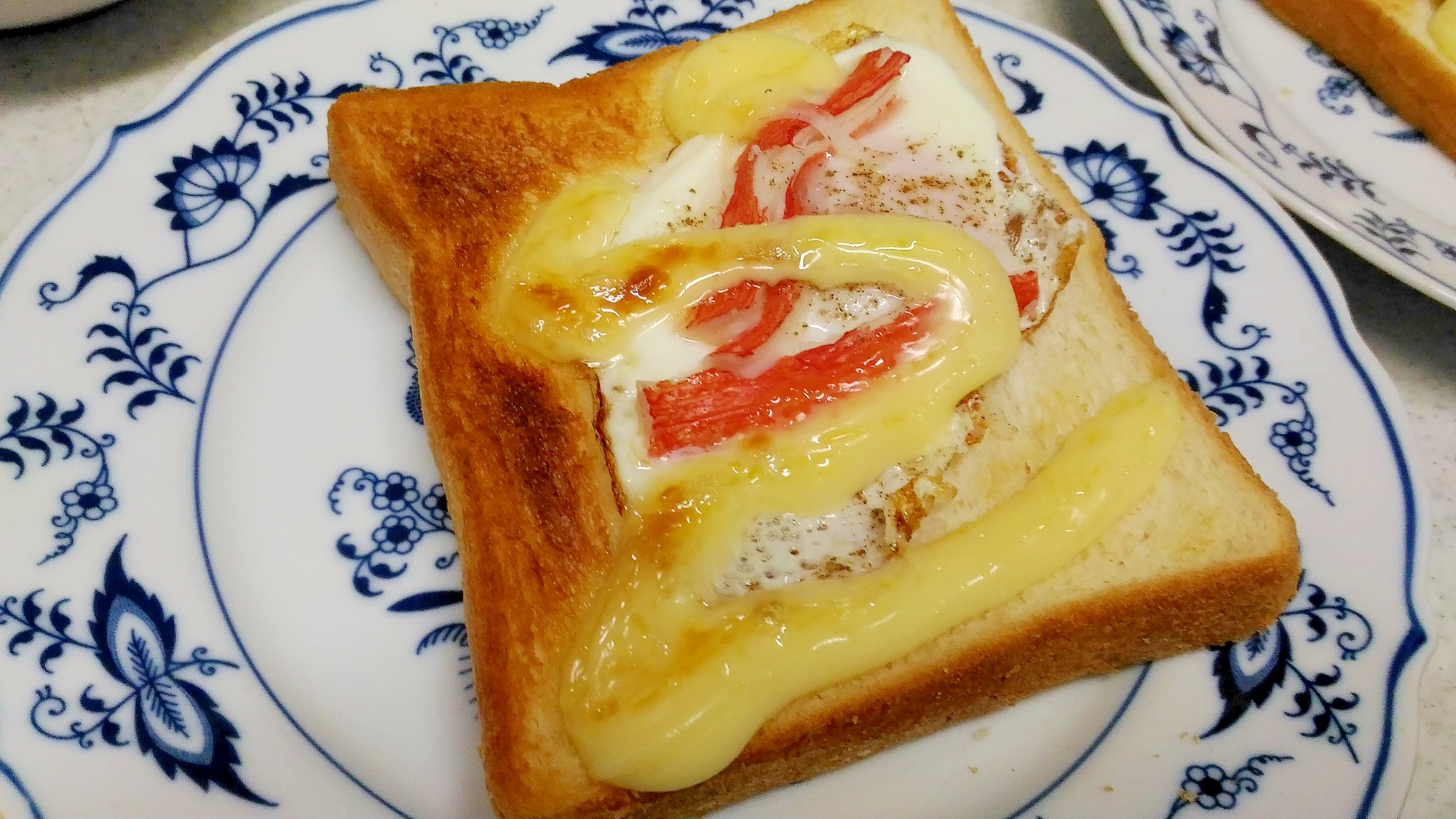 カニかま&卵の磯風味マヨトースト