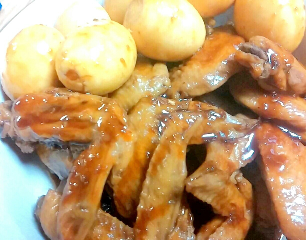 手羽先のすっぱ煮☆卵入り